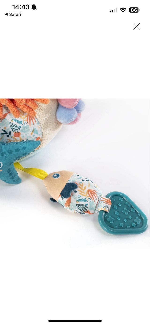 Peluche sensorial bebé océano