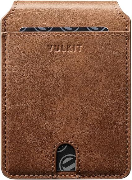 Cartera VULKIT Piel Marrón - 6+ Tarjetas