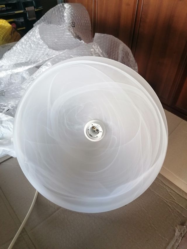 Lampadario a sospensione bianco sfumato