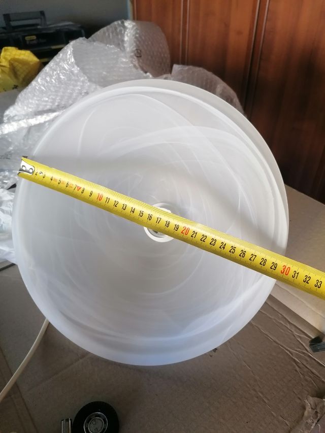 Lampadario a sospensione bianco sfumato