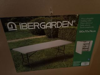 Mesa plegable IBERGARDEN 180x70x74cm