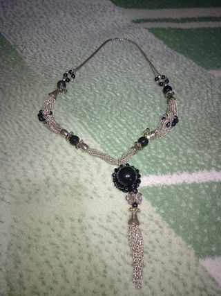 OFERTAAAA Collar Plata y Negro