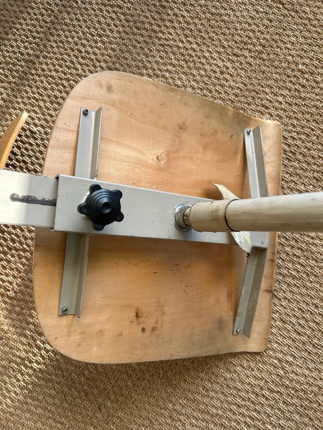 Silla vintage industrial madera metal