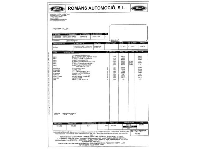 Ford Kuga 2.0 TDCI S&S Titanium 4x4 Powershift 110 kW (150 CV)