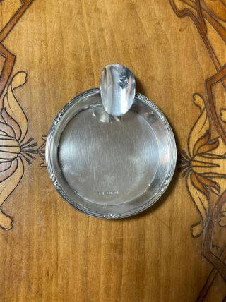 Cendrier Argento Sterling Walker & Hall, 1893