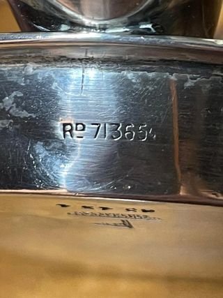 Cendrier Argento Sterling Walker & Hall, 1893