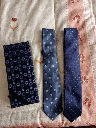 Corbatas azules - Juego de 2