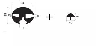 Junta vidrio plexiglas cabina tractor coche camion