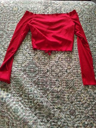 Top rojo mujer