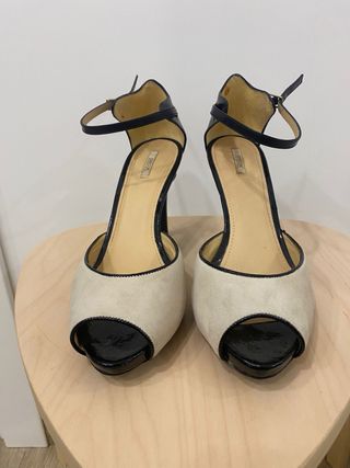 Scarpe Geox Respira beige e nere