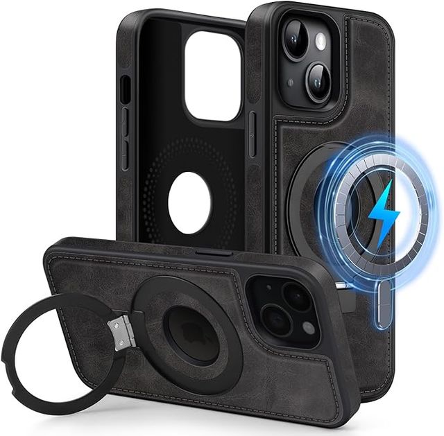 Funda iPhone 15 plus MOBESV con Soporte