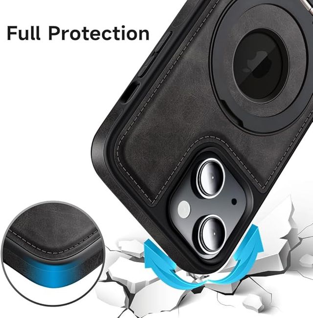 Funda iPhone 15 plus MOBESV con Soporte