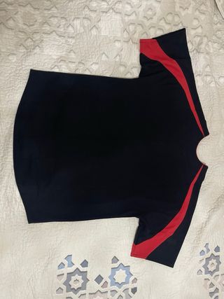 Camisa de beisebol Palace - preta e vermelha