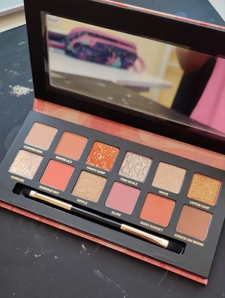 Paleta sombras brillantes