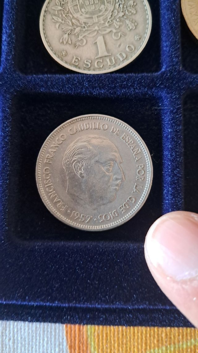 Moeda 50 Pesetas Espanholas 1957