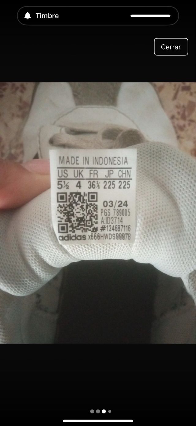 Zapatillas Adidas niño talla 36