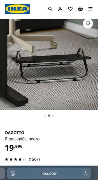 ¡OFERTA! Reposapiés Ikea 