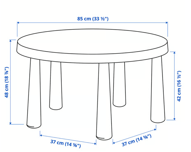 Mesa infantil IKEA MAMMUT, verder pistacho 