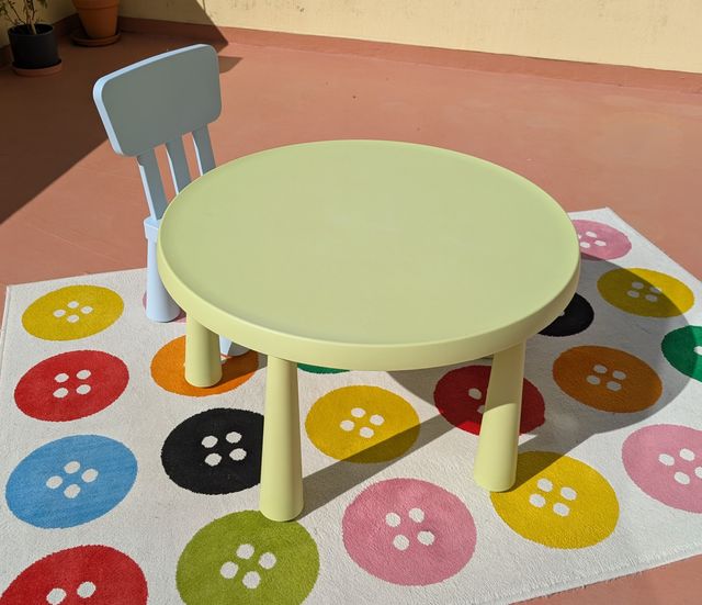 Mesa infantil IKEA MAMMUT, verder pistacho 