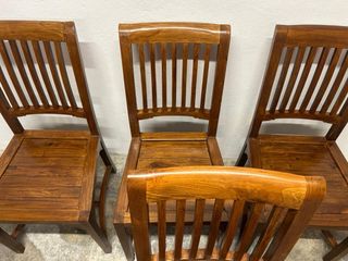 4 Sillas Madera Maciza