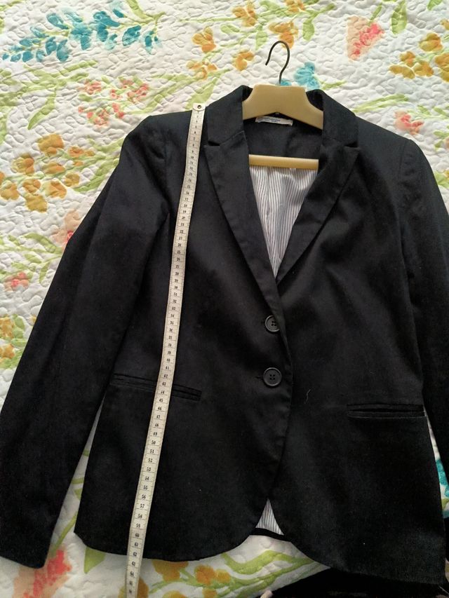 Chaqueta negra vestir