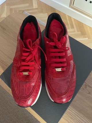 Deportivas rojas mujer