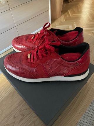 Deportivas rojas mujer