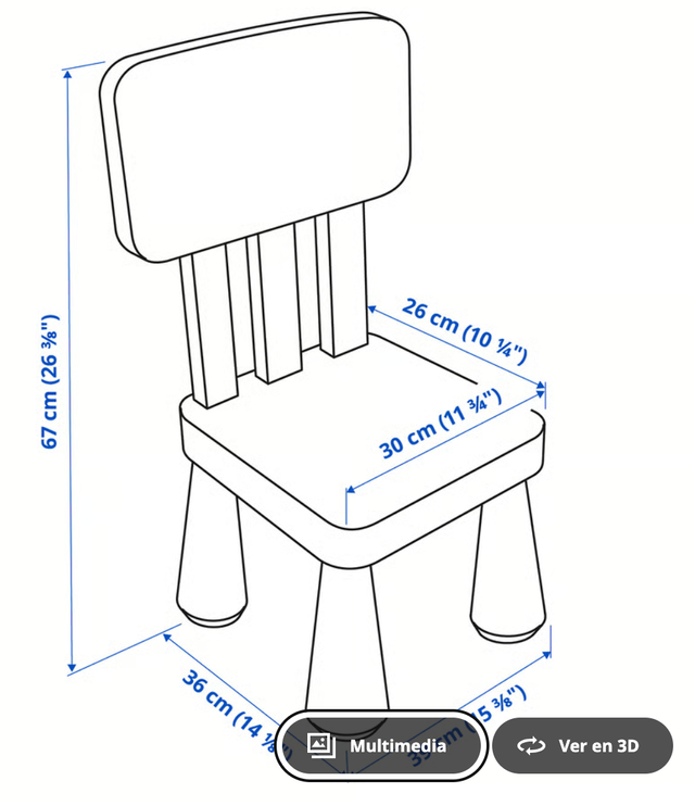 Silla infantil Mammut - Azul