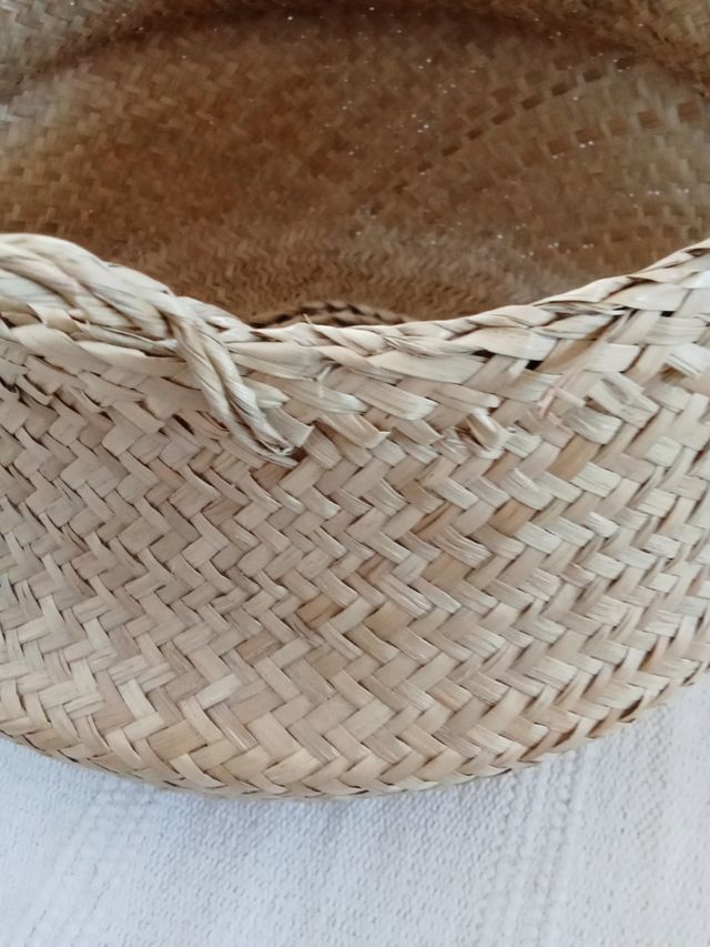 Cesta mimbre marrón