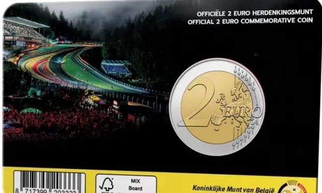 COINCARD 2€ 🇧🇪 2025 SPA FRANCOCHARPS