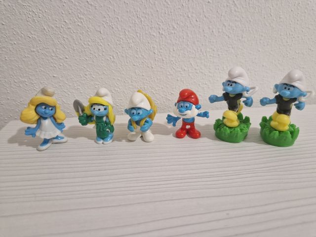 Set 6 statuette de I Puffi nuove