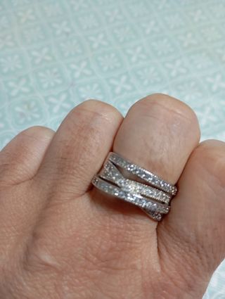 Anillo plata mujer brillante