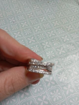 Anillo plata mujer brillante