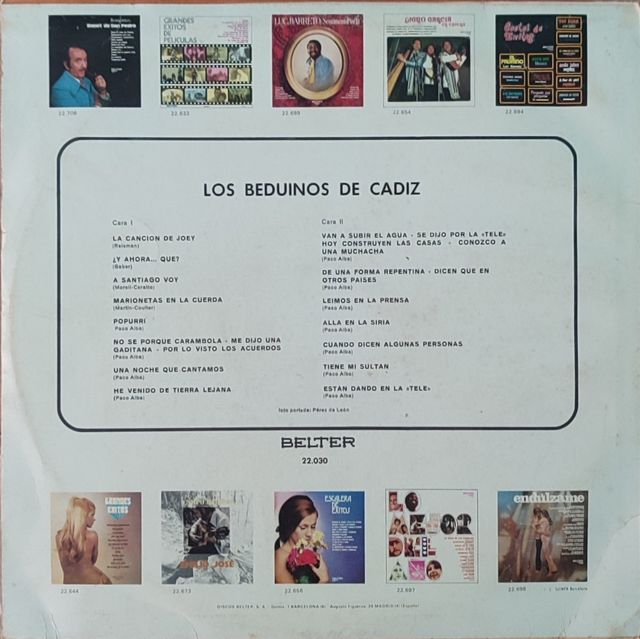 Vinilo Beduinos de Cádiz - Excelente estado