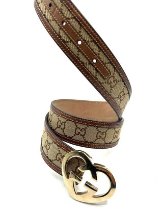 Cinturón Gucci Beige y Marrón