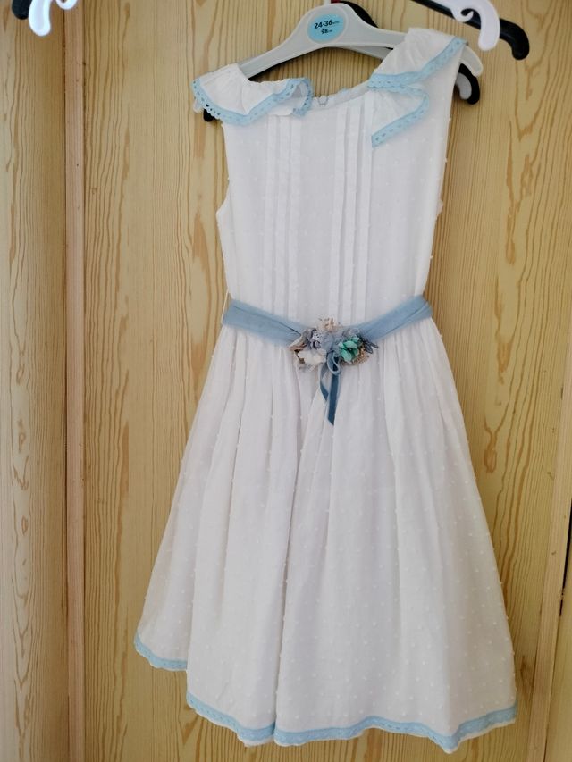 2 Vestido comunión(largo y corto) + cancán+tocado