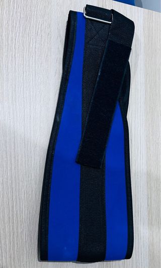 Cinturón levantamiento peso azul-negro