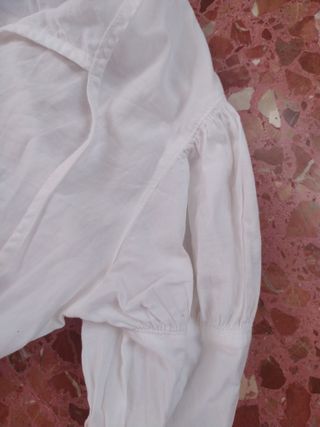 Blusa blanca manga larga
