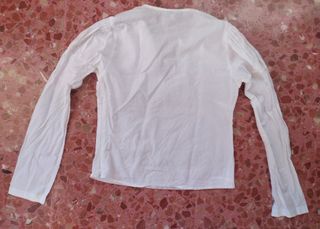 Blusa blanca manga larga