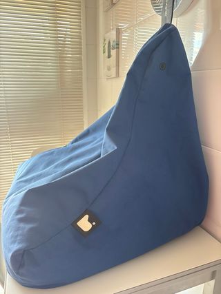 Puff azul - sillón relax