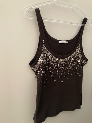 Canotta Marella con paillettes