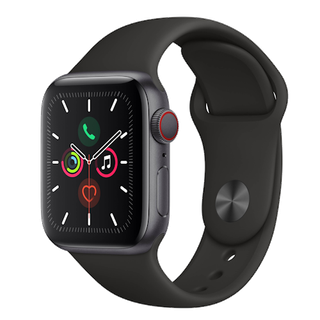 Apple Watch Series 5 44mm (GPS) - Caja De Aluminio En Gris Espacial / Negro Correa Deportiva (Reacondicionado) - (G-W544GG)