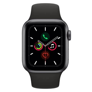 Apple Watch Series 5 44mm (GPS) - Caja De Aluminio En Gris Espacial / Negro Correa Deportiva (Reacondicionado) - (G-W544GG)