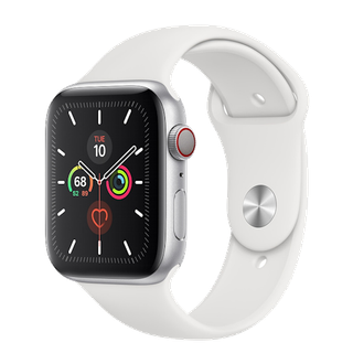 Apple Watch Series 5 (GPS, 40MM) Caja de Aluminio en Plata con Correa Deportiva Blanca (Reacondicionado) - (G-W540SG)