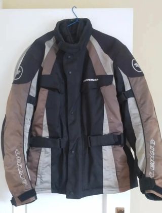 Cazadora Moto Bering - Beige/Negra