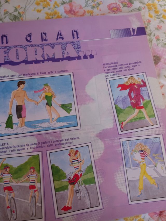 Album Figurine Barbie anni '80