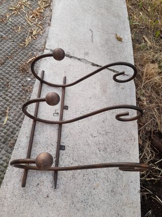 Perchero Pared Forja - 3 Ganchos