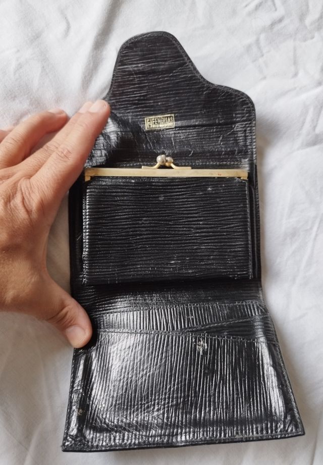 Portafoglio Fendi vintage nero