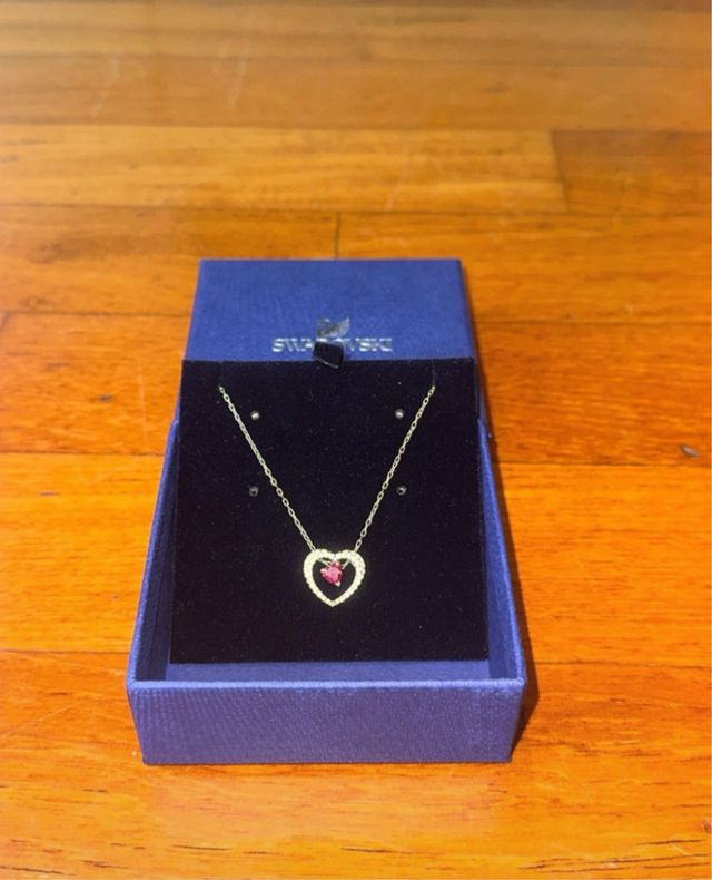 Collana Swarovski cuore rosso