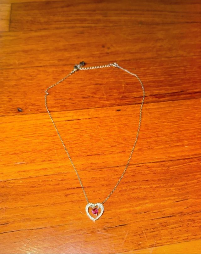 Collana Swarovski cuore rosso